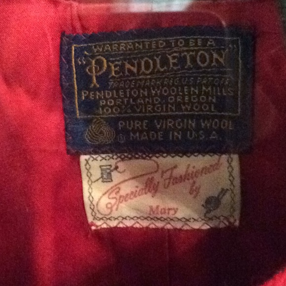 Vintage Pendleton 100% Virgin Wool Cape - Picture 4 of 5
